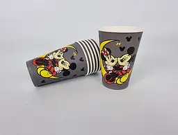 Стакан кольоровий паперовий з малюнком об'єм 340 мл "MICKY MOUSE" 50 шт/уп. - мініатюра 4