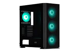2E Gaming Корпус Vertex GI01B без БЖ 2xUSB3.0, 1xUSBType-C, 3x140мм ARGB, 1x120мм ARGB, VGA 380мм, LCS ready, контролер з пультом, TG Side Panel, EATX, чорний - мініатюра 6