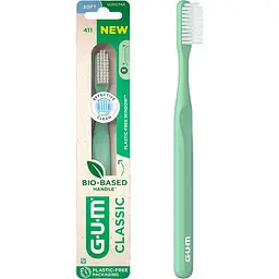 Зубна щітка GUM Classic Bio-Based Handle повна м'яка бірюзова
