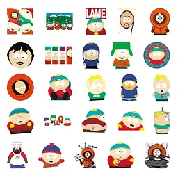 Стікерпак Південний Парк Набір наклейок GeekLand South Park 50 штук - мініатюра 3