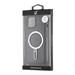 Чохол Jinduka Leather Ringo iPhone 14 Black - мініатюра 2