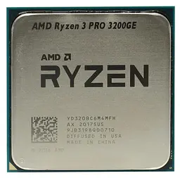 Процесор AMD Ryzen 3 Pro 3200GE (YD320BC6M4MFH) (Socket AM4, 4T, 3.8 ГГц, Tray) Б/в
