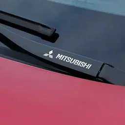 Наліпка з логотипом Mitsubishi метал, на клейкій стрічці 1шт (універсальна) - мініатюра 3