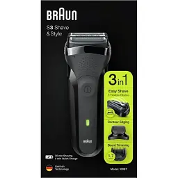 Бритва Braun Series 3 300BT Black/Black - мініатюра 3
