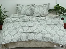 Комплект постільної білизни з компаньйоном (R-T9261) Євро TAG tekstil pbe0036950 - мініатюра 2