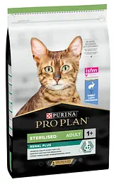 Сухий корм PRO PLAN Sterilised Adult 1+ Renal Plus для дорослих котів після стерилізації, з кроликом 10 кг (7613033566486)