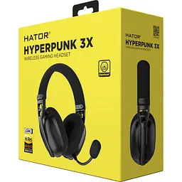 Ігрові навушники Hator Hyperpunk 3X Wireless Black (ESH14) [153872] - мініатюра 6