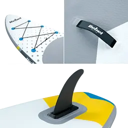 SUP дошка Rebel Active RBA-4501-WH 350 см з аксесуарами сапборд 170 кг 350 x 81 х 15 см White - мініатюра 3