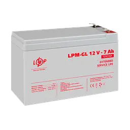 Акумулятор гелевий LPM-GL 12V - 7 Ah - мініатюра 4