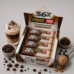 Протеїновий батончик Power Pro 36% Мокачино 20 шт. x 60 г - мініатюра 2