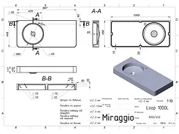 Умивальник Miraggio LOOP 1000 L (8813930) Miramarble, Глянцевий, Підвісний, Білий - мініатюра 2
