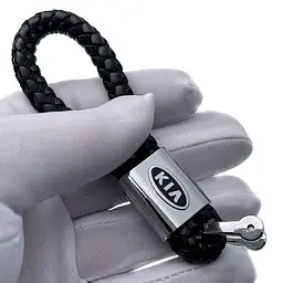 Стильний шкіряний брелок з логотипом Kia - мініатюра 2