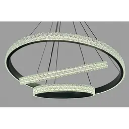 Підвісна люстра LED у вітальню Linisoln 1956-80*60*40 BK метал, акрил, LED-стрічка, 80*60*40 см, потужність 140 Вт - мініатюра 4
