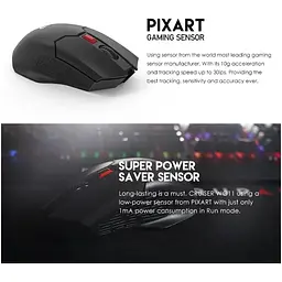 Ігрова бездротова миша Fantech WG-11 Cruiser PixArt 10G Black - мініатюра 5