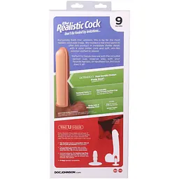 Фалоімітатор Doc Johnson The Realistic Cock ULTRASKYN 9 Inch with Balls, 22.9 см - мініатюра 11