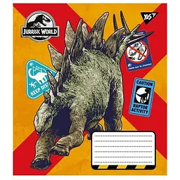 Зошит Yes Jurassic world, 18 аркушів в клітинку (766328)