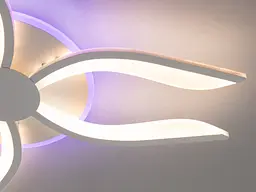 Люстра стельова LED Diasha 2481/6WH, 60W, 3200K-6500K, білий акрил, сучасний стиль, з пультом, для дому - мініатюра 5