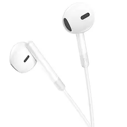 Стерео навушники Hoco M109 Pure joe (3.5mm/1.2m) White - мініатюра 5