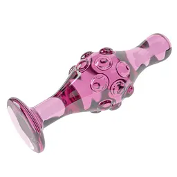 Анальна пробка Lovetoy Glass Romance GS17 11.3 см (рожевий) - мініатюра 2