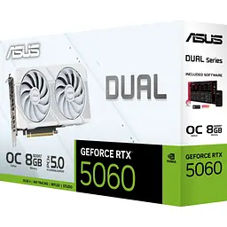 Відеокарта ASUS GeForce RTX5060 8Gb DUAL WHITE OC (DUAL-RTX5060-O8G-WHITE) - мініатюра 12