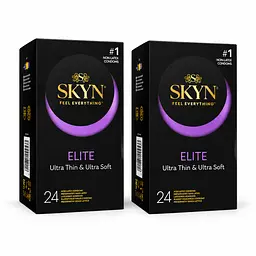 Презервативи Skyn Elite безлатексні 48 шт — ультратонкі поліізопренові презервативи з максимальними відчуттями