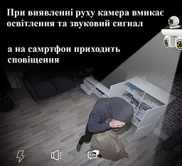 Вулична WiFi ANBIUX P32 12Мп 3 незалежних поворотні об'єктиви - мініатюра 4