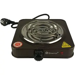 Плита для розпалювання вугілля кальяну електрична Hot Plate Domotec 1000W коричнева