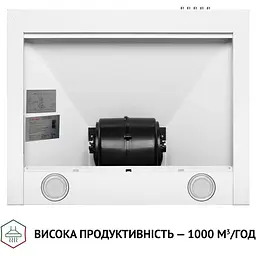 Витяжка купольна Perfelli K 6610 WH 1000 LED - мініатюра 4