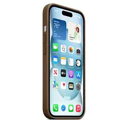 Чохол CasePro FineWoven Case with MagSafe Taupe для iPhone 15 - мініатюра 7