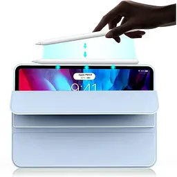 Чохол-книжка BeCover Tri Fold Soft TPU Silicone для Apple iPad Air 13" M2/M3 2024/2025 Light Blue (711741) - мініатюра 2