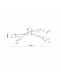 Люстра Tk Lighting 4688 Helix E27 4x15W IP20 - мініатюра 4