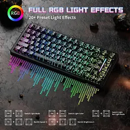 Клавіатура Attack Shark X82 Pro RGB HE магнітні перемикачі бездротова чорна Contour Line (AS-6972792470696-BCL) [166726] - мініатюра 8