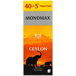 Чай цейлонський чорний Monomax Ceylon в пакетиках 67.5 г (45 шт. х 1.5 г) - мініатюра 2
