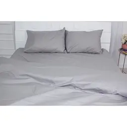Постільна білизна MirSon King Size Бязь Premium 16-5703 Light Gray 220х240 (2200001171787) - мініатюра 3