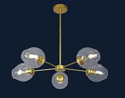 Люстра молекула Levistella 7526039-5 GD+CL - мініатюра 2