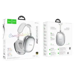 Бездротові накладні навушники HOCO W55 Plus Happiness ANC noise reduction BT headphones Silver - мініатюра 2