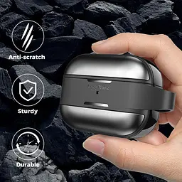 Чохол AhaStyle Rugged Aluminium Case для AirPods Pro 2 Dark Grey [133855] - мініатюра 6