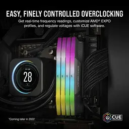 Модуль пам'яті для комп'ютера DDR5 96GB (2x48GB) 6000 MHz Vengeance RGB Grey Corsair (CMH96GX5M2E6000Z36) - мініатюра 8