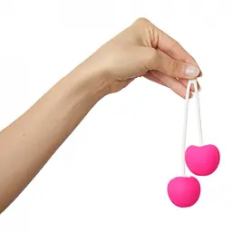 Вагінальні кульки Love To Love Cherry Love, 12 см, рожевий - мініатюра 3