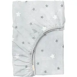 Простирадло Cosas на резинці в дитяче ліжечко 60х120 soft stars, сірий (StarsWoolyGrey_120)