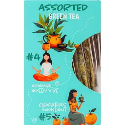 Чай Tea Moments Assorted Green tea кадді-пакет 33.6 г 15 пакетиків - мініатюра 5