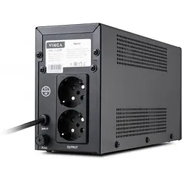 Пристрій безперебійного живлення Vinga LED 600VA metal case (VPE-600M) - мініатюра 3