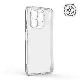 Прозрачный чехол для Infinix Hot 50i Smart 9 с защитой камеры, тонкий, силиконовый, бесцветный, ударопрочный, противоударный бампер с закрытой камерой, ArmorStandart (ARM80953) - мініатюра 2