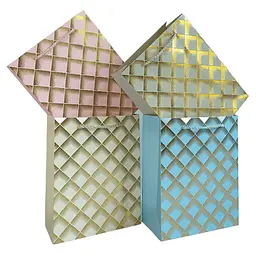 Пакет паперовий 30×43×12 см Золотий дотик 12 шт. в упаковці (282098)