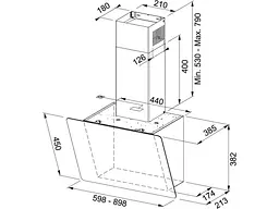 Витяжка Franke Smart Vertical 2.0 FPJ 615 V BK/DG (330.0573.294) Чорне скло - мініатюра 4