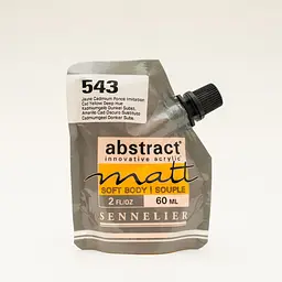 Акрилова фарба Sennelier Abstract, дой-пак, 60 мл, матова, Кадмій жовтий темний (Cadmium Yellow Deep Hue)