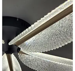 Дизайнерська LED люстра з 5 акриловими пелюстками, що світяться, Artlight 2407-5L - мініатюра 6