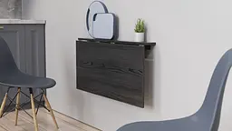 Обідній стіл-трансформер Ніка настінний Ferrum-decor 420x900x500 Чорний метал ДСП Сосна Кембра 16 мм (FRD-105166) - мініатюра 8
