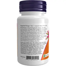 Метилфолат Now Foods 5000 мкг 50 капсул - мініатюра 3
