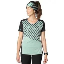 Футболка жіноча Dynafit Alpine 2 W S/S Tee L Чорний-Зелений